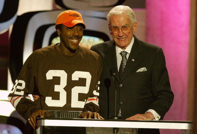 Arsenio Hall and Ed McMahon at the 2nd Annual TV Land Awards - on stage.