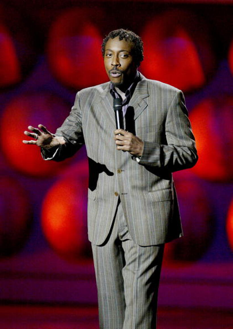 Arsenio Hall at the Rewarding Life of Earvin "Magic" Johnson tribute - on stage.
