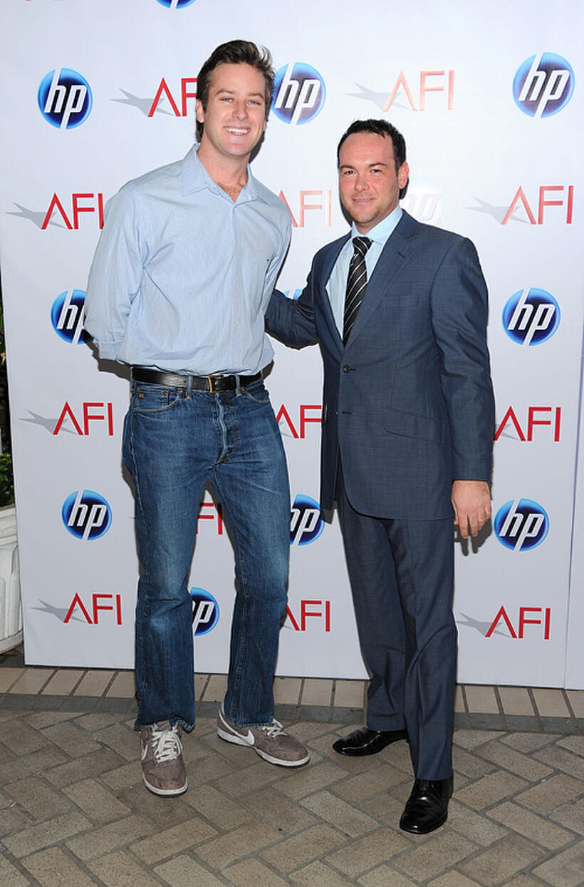 Armie Hammer Jr. and producer Dana Brunetti at the Eleventh Annual AFI Awards.