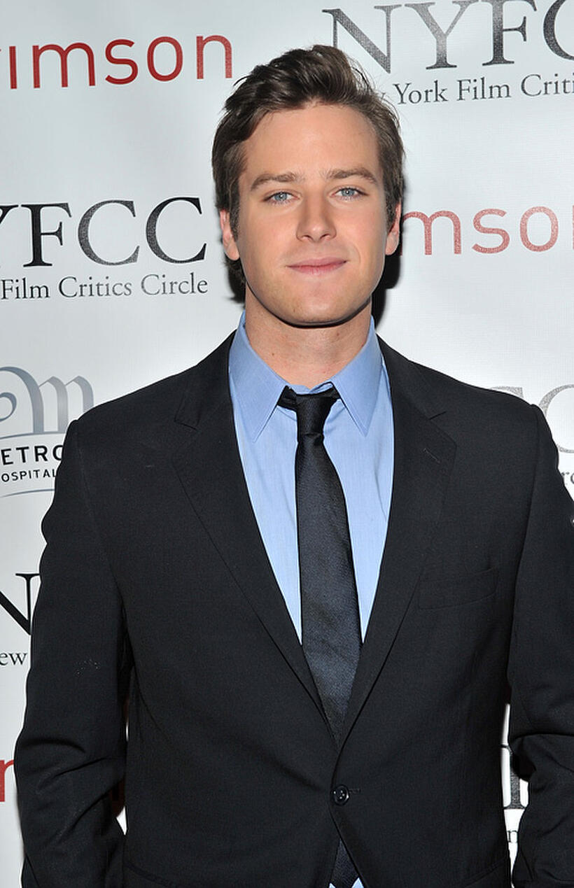 Armie Hammer Jr. at the 2010 New York Film Critics Circle Awards.