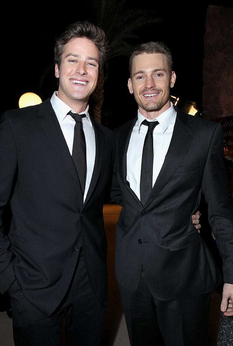Armie Hammer Jr. and Josh Pence at the 22nd Annual Palm Springs International Film Festival Awards Gala.