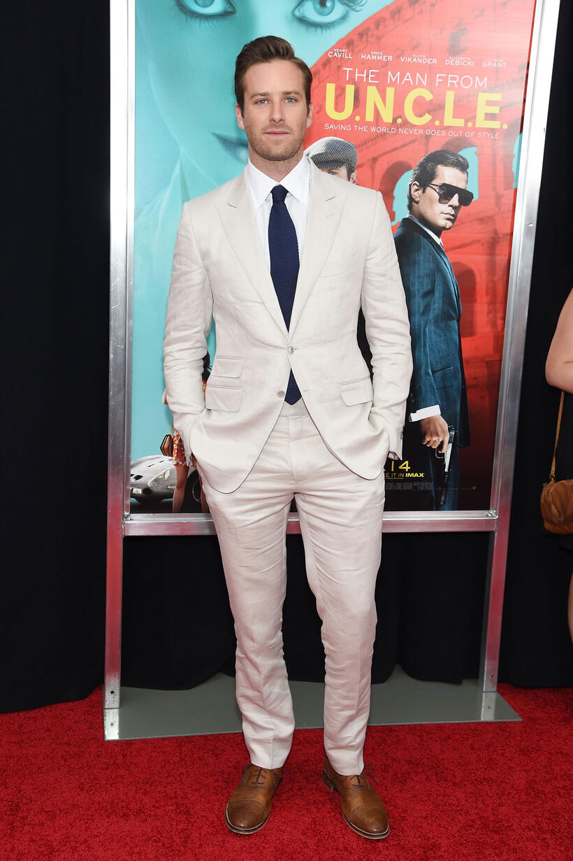 Armie Hammer at the New York premiere of "The Man From U.N.C.L.E.."