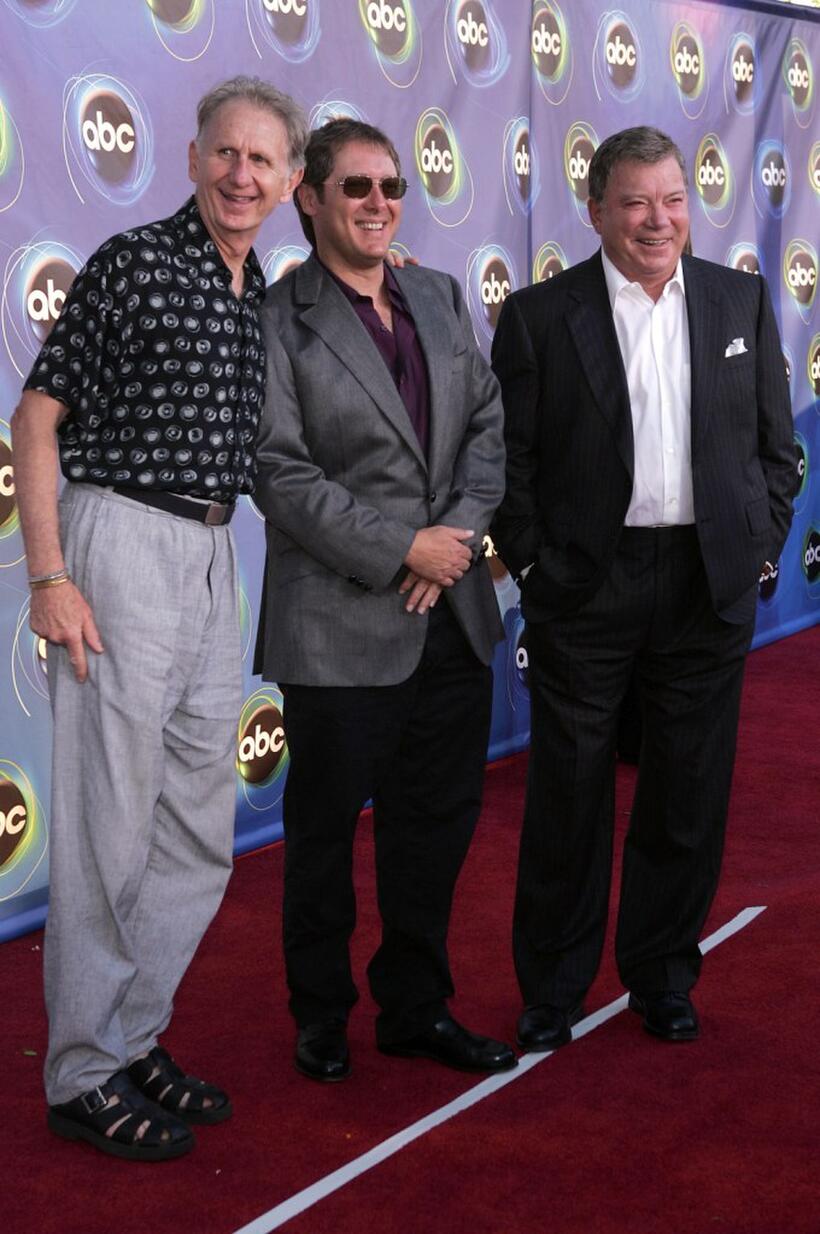 Rene Auberjonois, James Spader and William Shatner at the ABC TCA party.