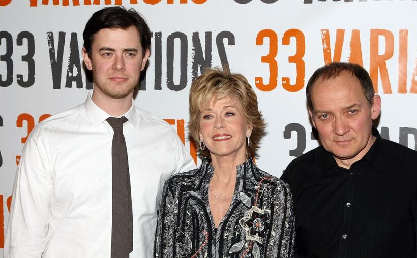 Colin Hanks, Jane Fonda and Zach Grenier at the photo call with the cast of "33 Variations."