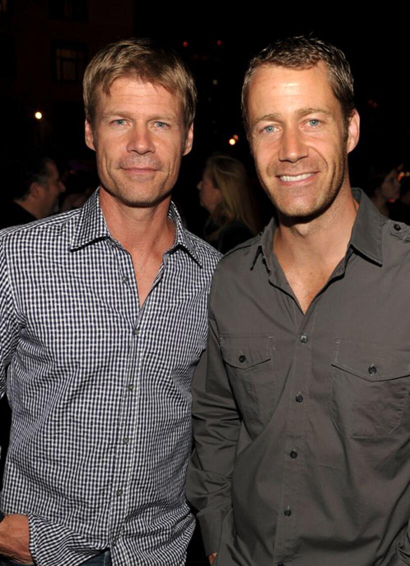 Joel Gretsch and Colin Ferguson at the EW and SyFy party during the Comic-Con 2010.