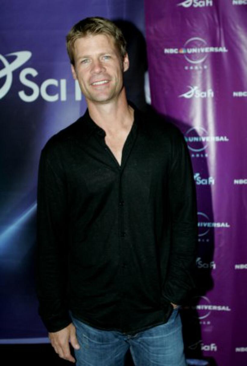 Joel Gretsch at the Sci-Fi Channel talent party.