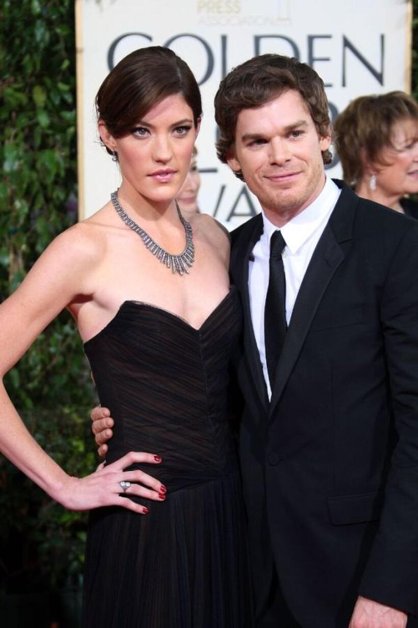 Jennifer Carpenter and Michael C. Hall at the 66th Annual Golden Globe Awards.