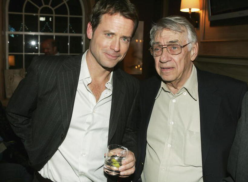 Phillip Baker Hall and Greg Kinnear at the premiere of "The Matador".