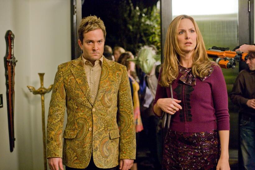 Thomas Lennon as Ned Gold and Melora Hardin as Principal Jane Masterson in "17 Again."