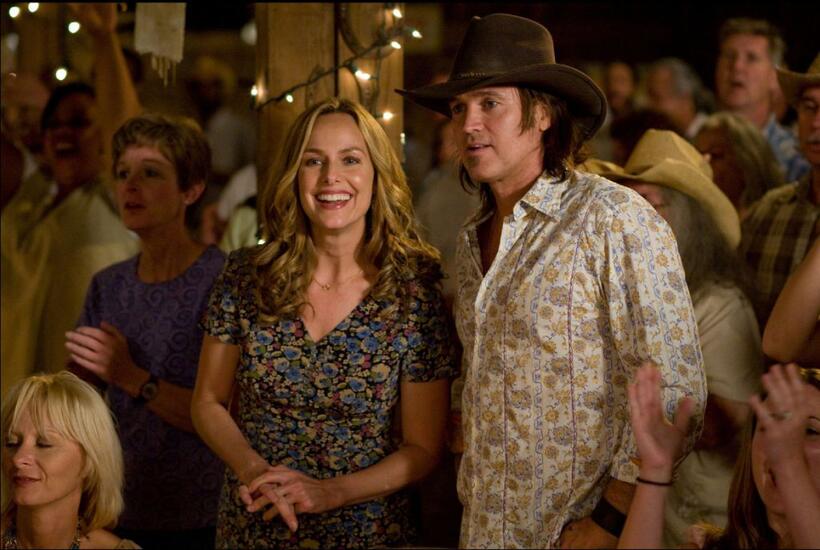 Melora Hardin and Billy Ray Cyrus in "Hannah Montana: The Movie."