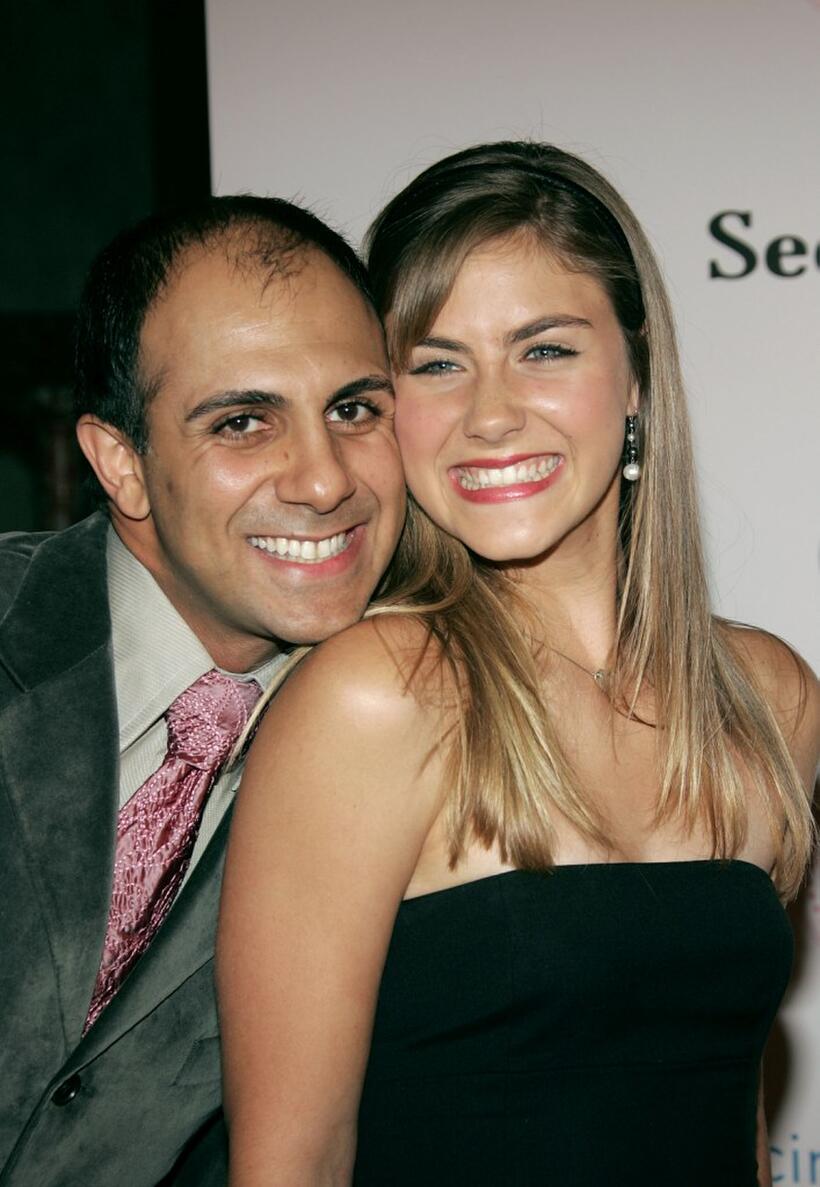 Anthony Azizi and Caitlin Wachs at the premiere of "Commander-in-Chief."