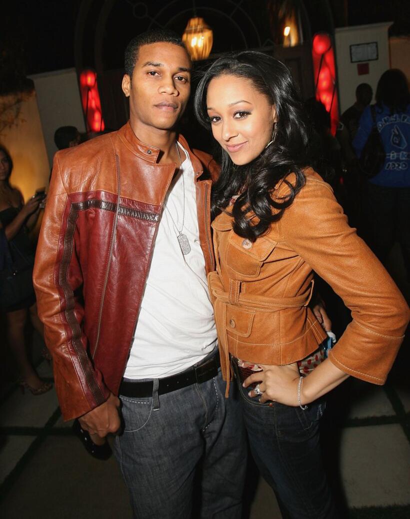 Cory C. Hardrict and Tia Mowry at the after party of the world premiere of "Stomp The Yard."