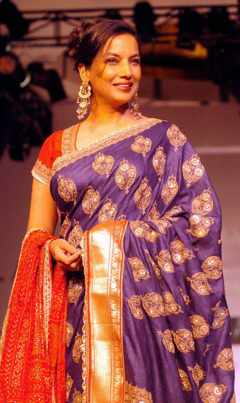 Shabana Azmi at the Lakme Indian Fashion Week (LIFW).