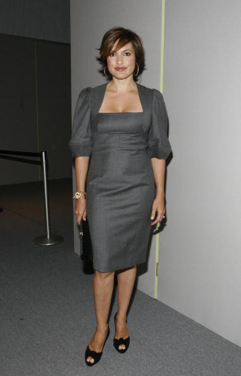 Mariska Hargitay at the Bryant Park during the Mercedes-Benz Fashion Week Spring 2008.