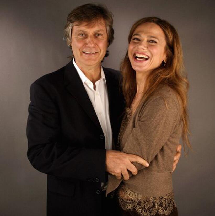 Lasse Hallstrom and Lena Olin at the AFI Fest 2005 in California.