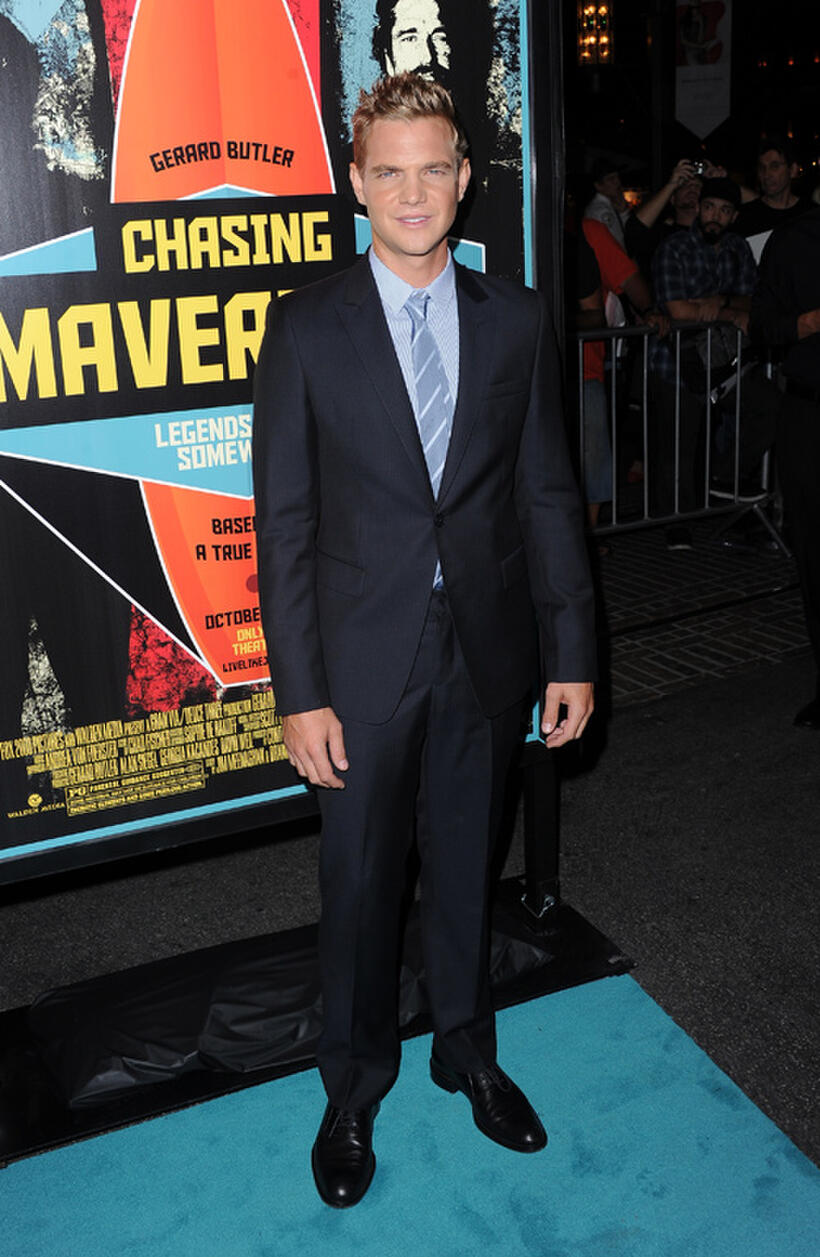 Taylor Handley at the California premiere of "Chasing Mavericks."