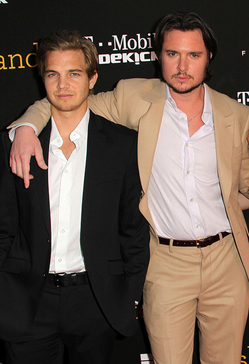 Taylor Handley and Heath Freeman at the California premiere of "Skateland."