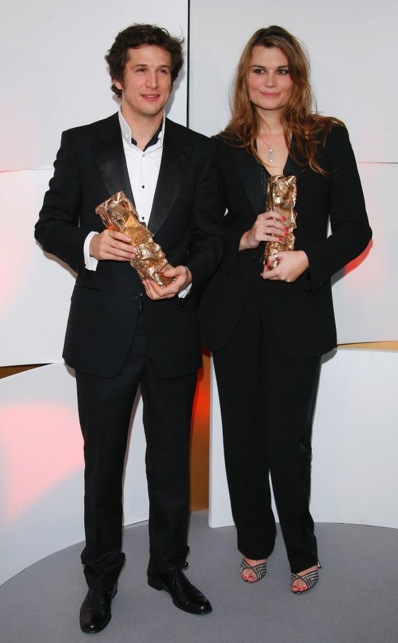 Guillaume Canet and Marina Hands at the 32nd Cesars film awards ceremony.