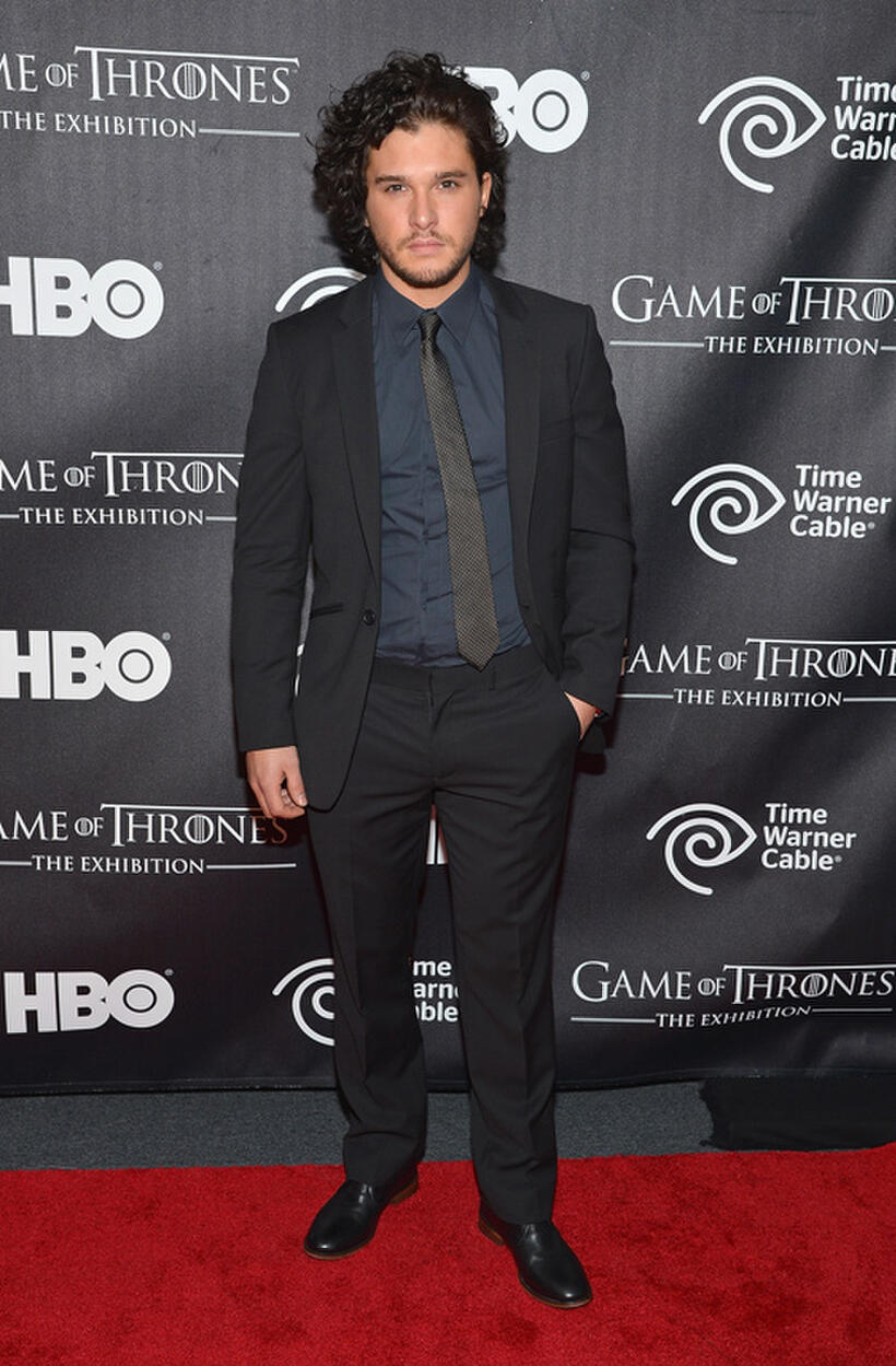 Kit Harington at the Exhibition New York opening of "Game Of Thrones."