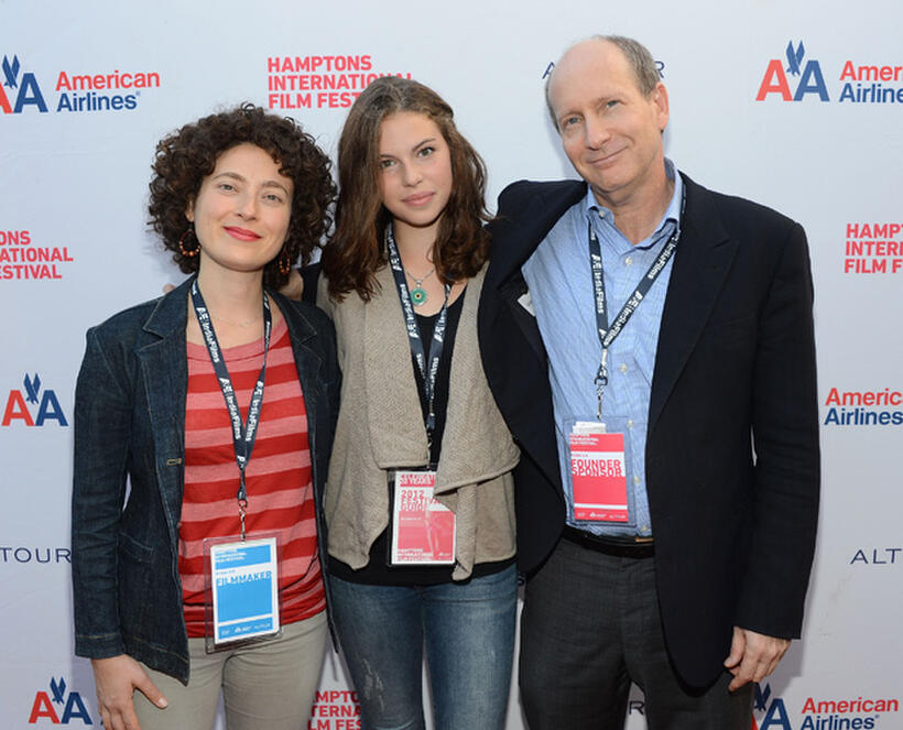 Jenny Deller, Perla Haney-Jardine and Doron Weber at the New York premiere of "Sloan" during the 20th Hamptons International Film Festival.