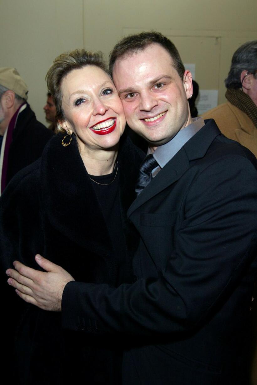 Julie Halston and Carl Andress at the opening night of "Shanghai Moon."