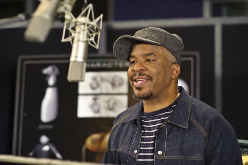 David Alan Grier on the set of "Astro Boy."