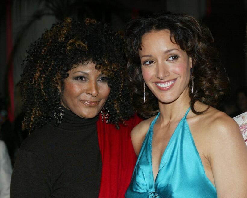 Pam Grier and Jennifer Beals at the the after party for "The L Word". screening at the LACMA