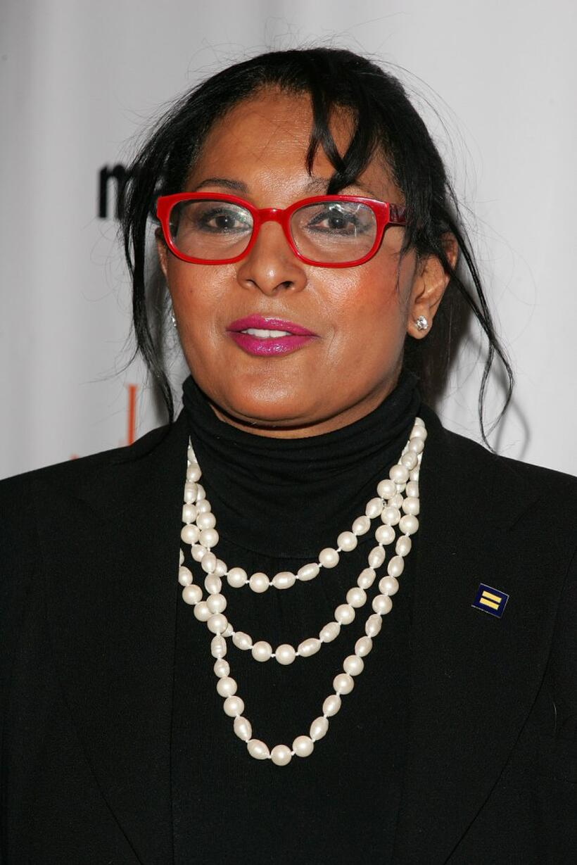 Pam Grier at the New York premiere of Showtime's "The Tudors".