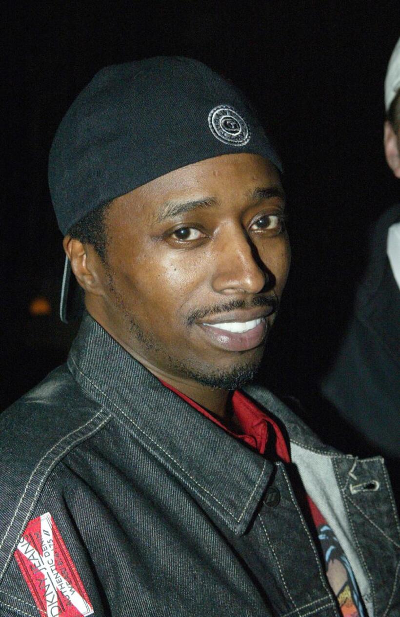 Eddie Griffin at the party at Ian Schrager's SkyBar.