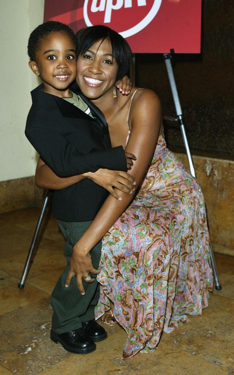 Khamani Griffin and Terri Vaughan at the NAACP Image Awards Cocktail reception.