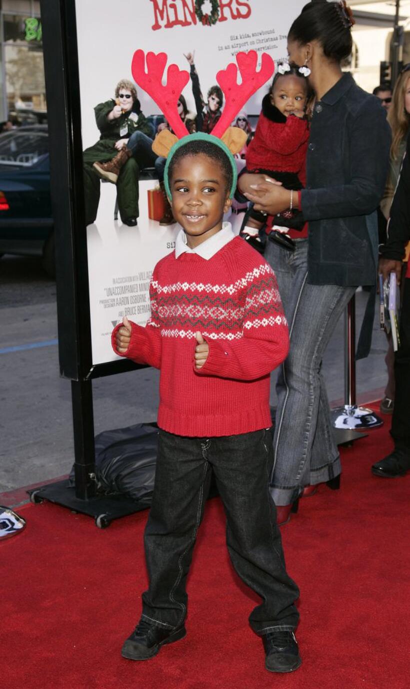 Khamani Griffin at the premiere of "Unaccompanied Minors."