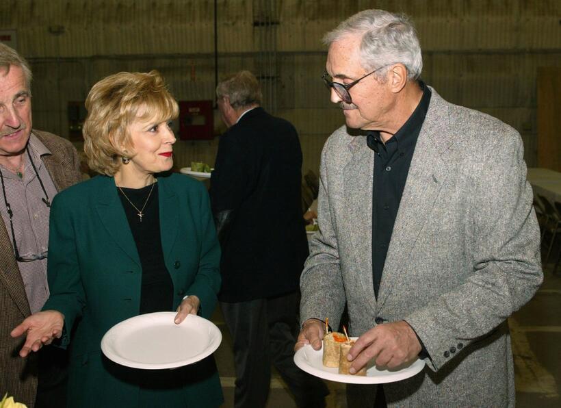 Candice Azzara and Hal Linden at the "Barney Miller" television show reunion honouring the show with the Wall of Fame Plaque installation at Sunset Gower Studios.