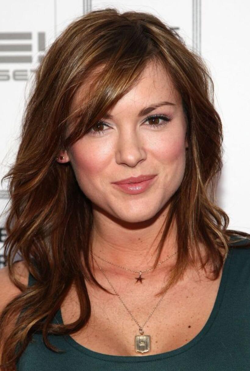 Danneel Harris at the Herve Leger by Max Azria Collection Launch party.