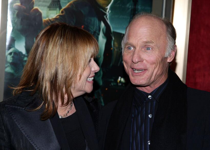 Ed Harris and Amy Madigan at the premiere of "National Treasure: Book of Secrets".