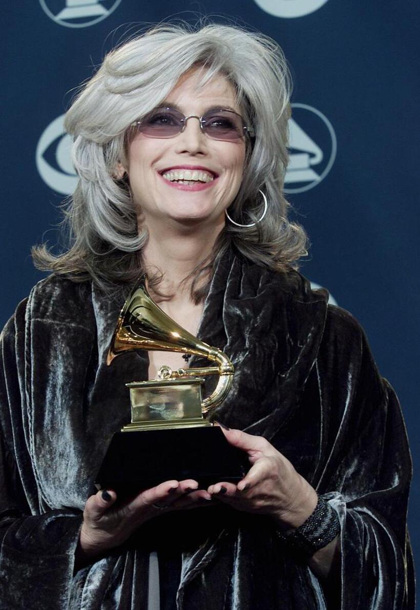 Emmylou Harris at the 43rd Annual Grammy Awards.