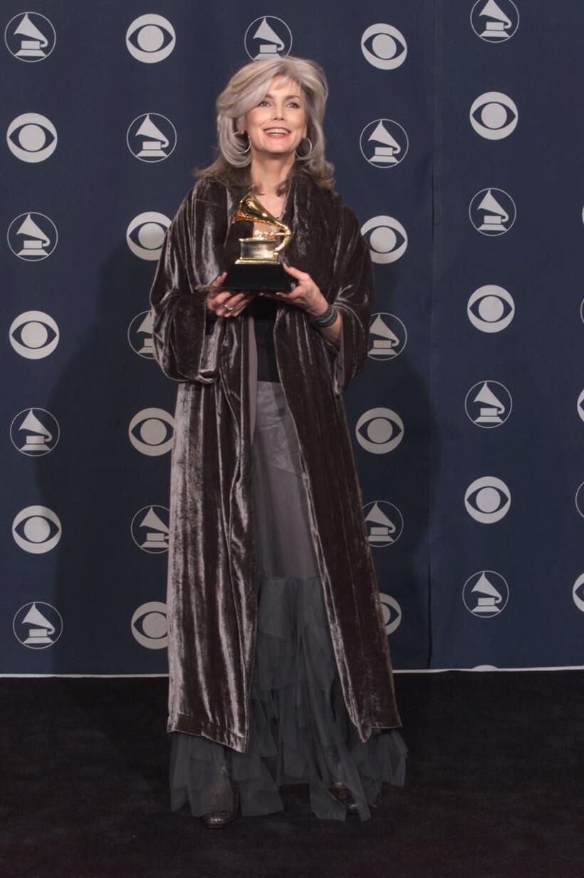 Emmylou Harris at the 43rd Annual Grammy Awards.