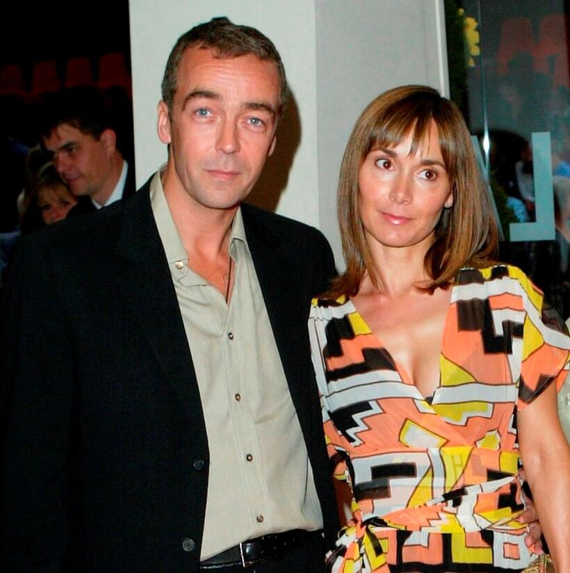 John Hannah and Guest at the UK gala premiere of "Calendar Girls."