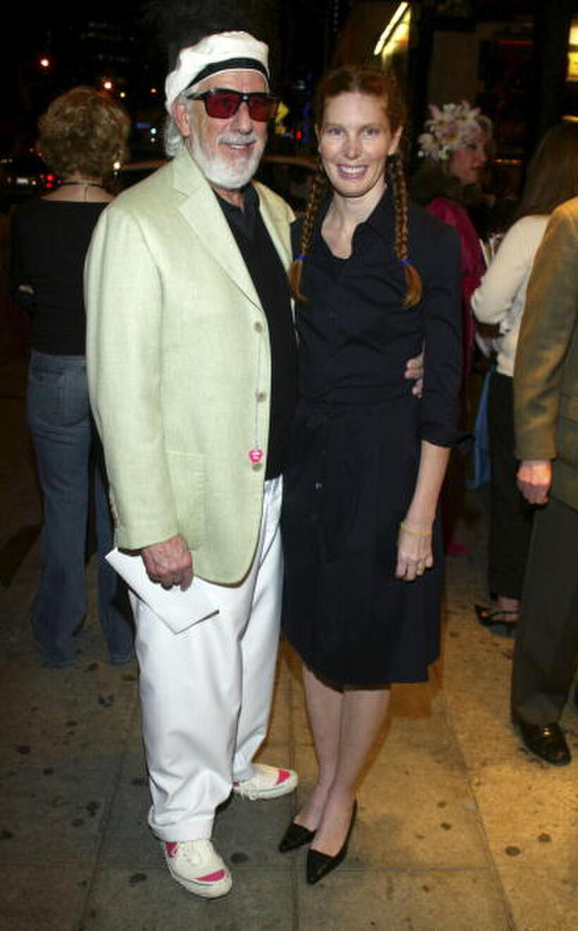 Producer Lou Adler and Page Hannah at the "Painted Turtle Camp" Bingo Benefit.