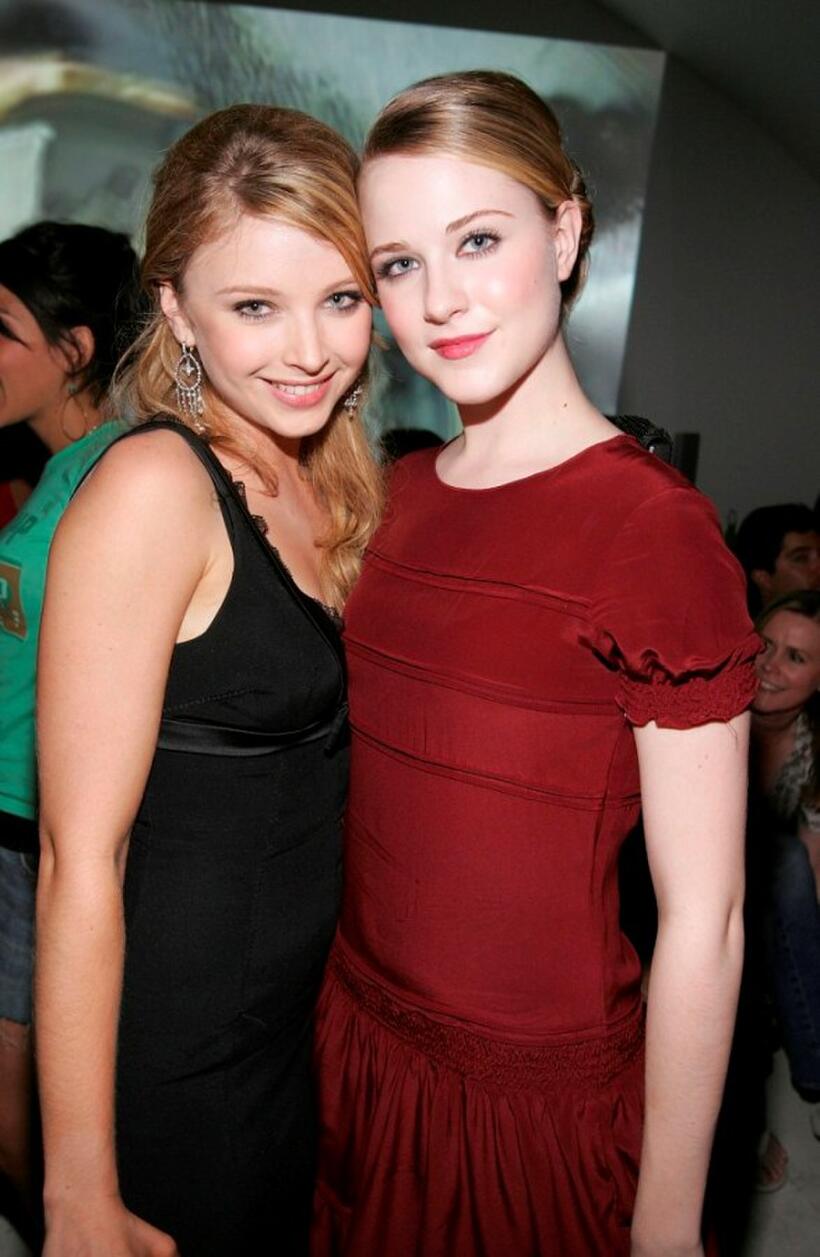 Elisabeth Harnois and Evan Rachel Wood at the after party of the premiere of "Pretty Persuasion."