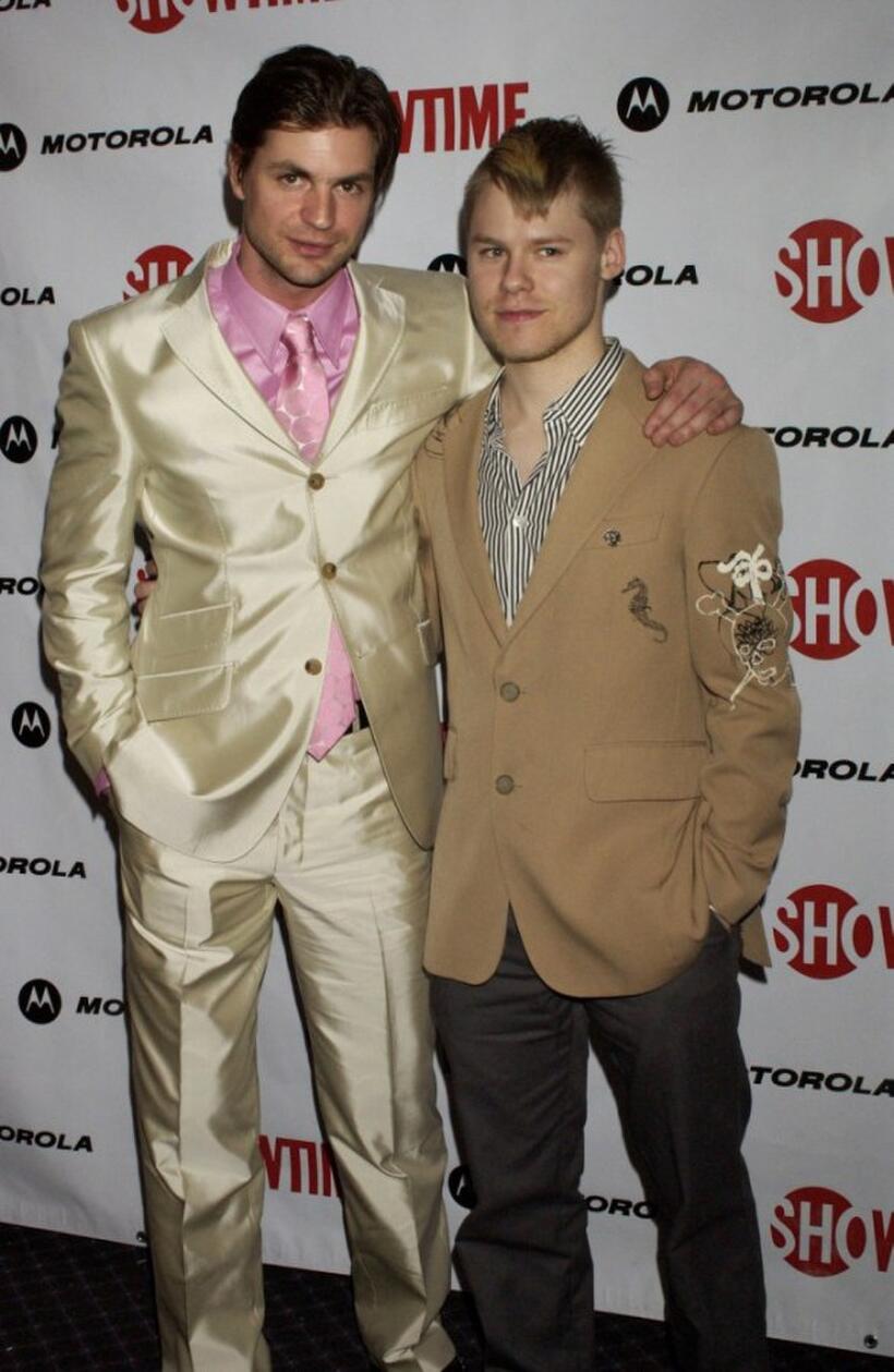 Gale Harold and Randy Harrison at the premiere of "Queer as Folk."