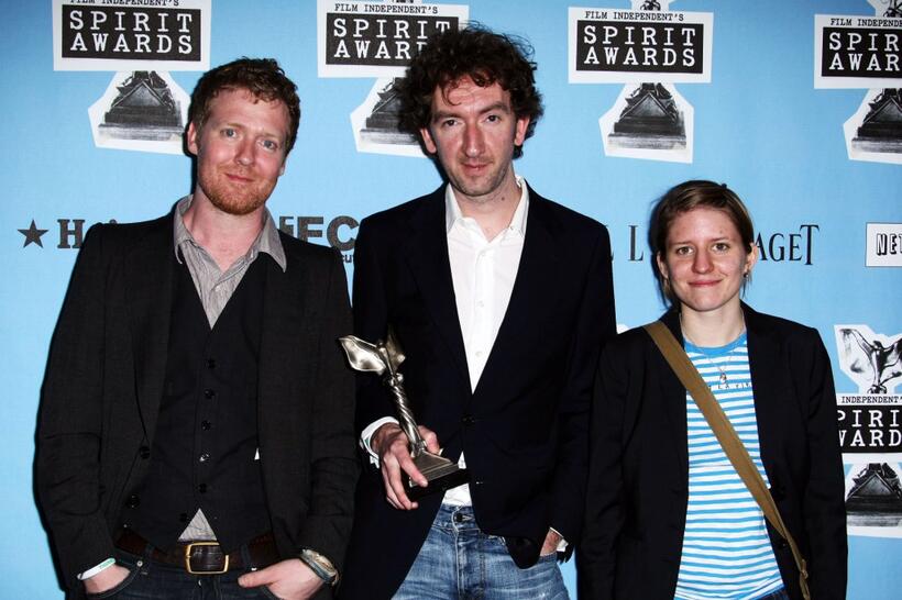 Glen Hansard, Director John Carney and Marketa Irglova at the 2008 Film Independent's Spirit Awards.