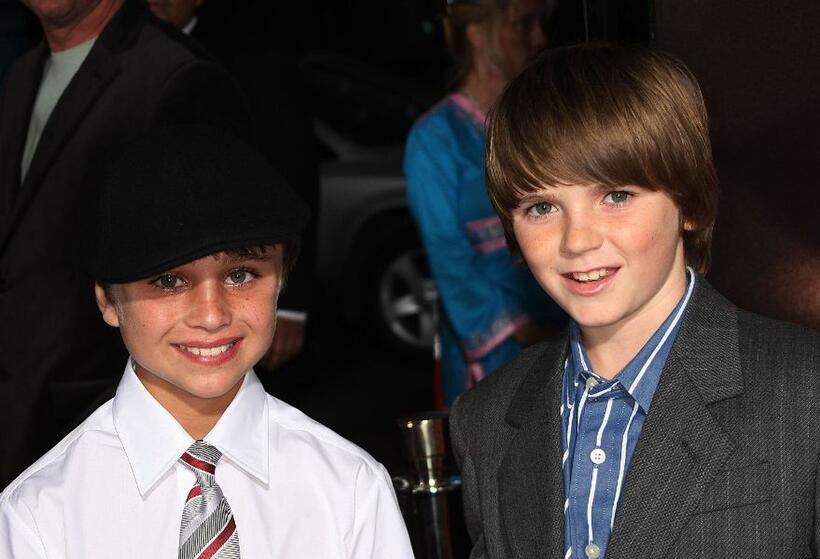 Gattlin Griffith and Devon Conti at the Los Angeles premiere of "The Changeling."