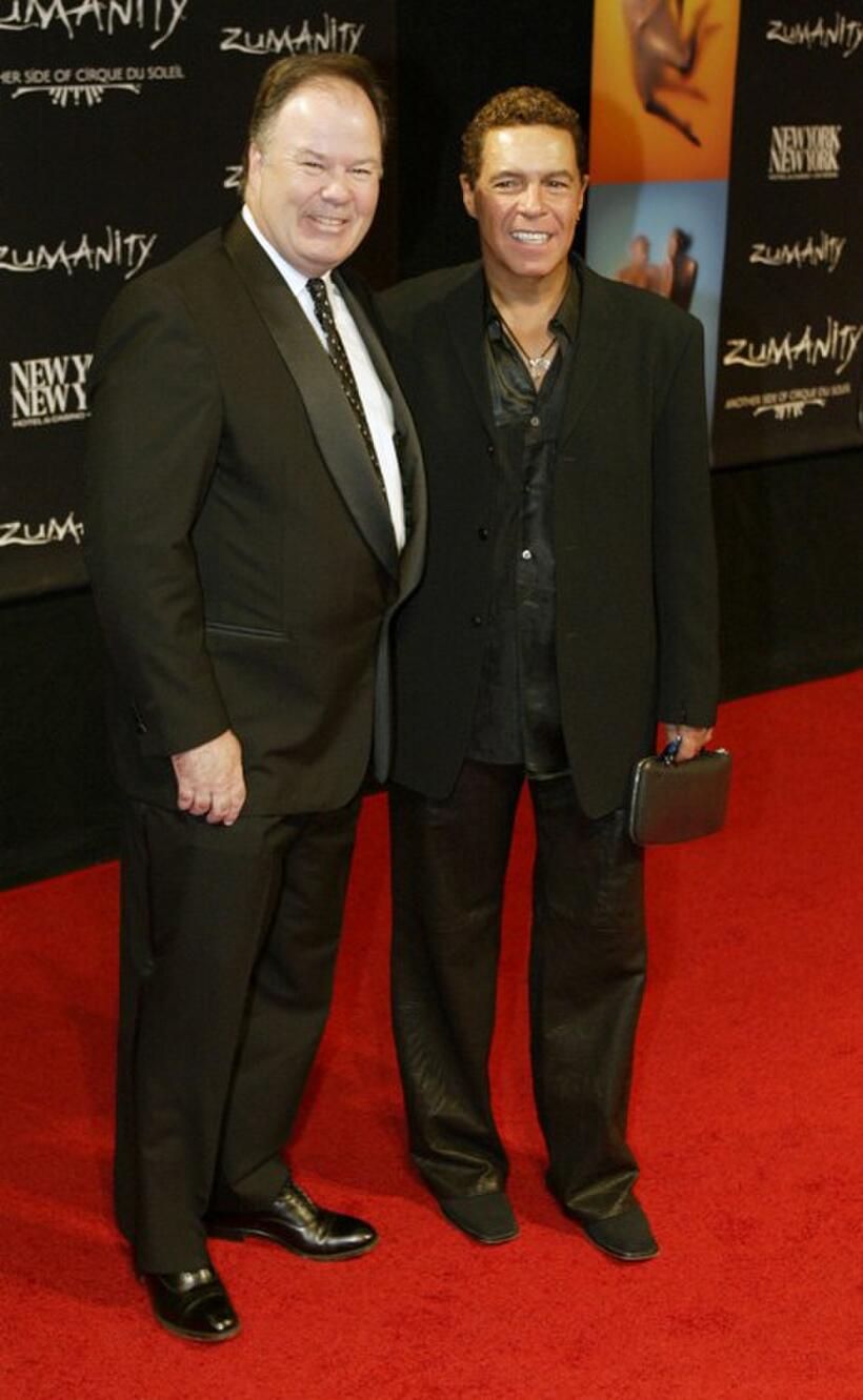 Dennis Haskins and Clint Holmes at the International Gala premiere of "Zumanity, Another Side of Cirque du Soleil."