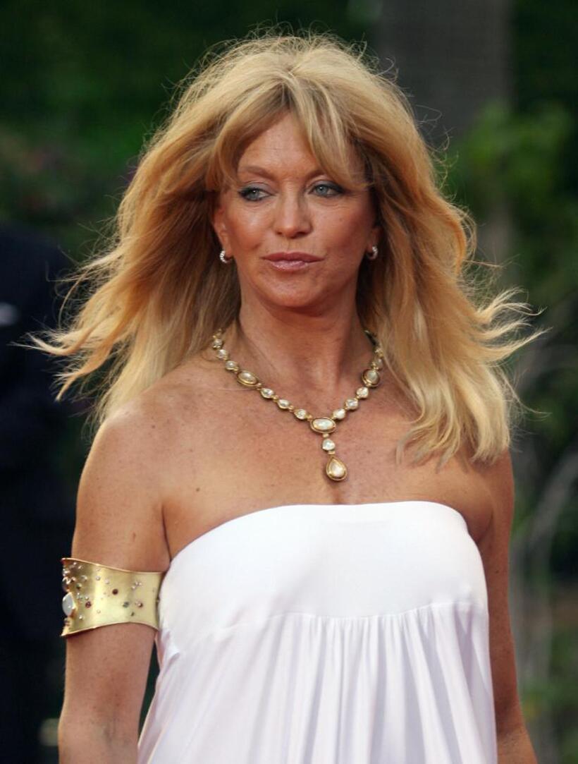 Goldie Hawn at the charity event playing for Good Foundation in Palma de Mallorca, Spain.