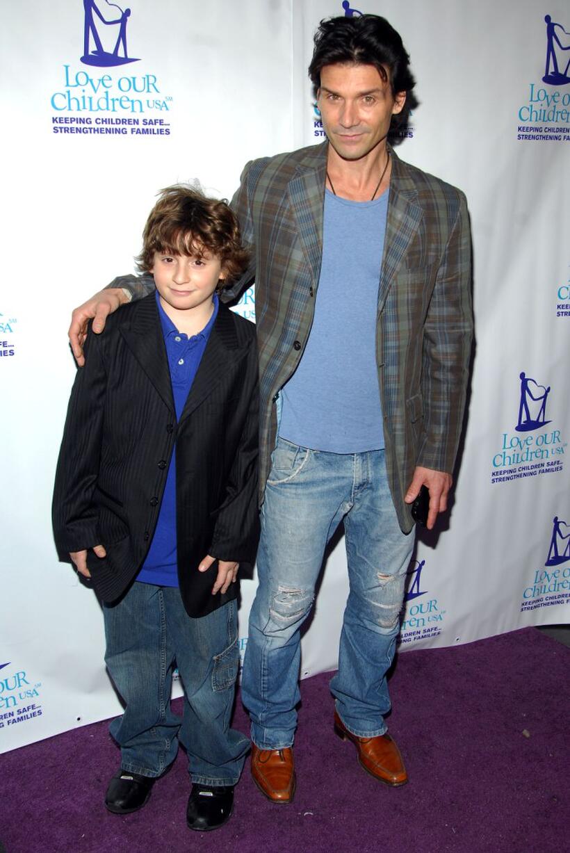 Frank Grillo and his son Remy at the Fifth Annual National Love Our Children Day.