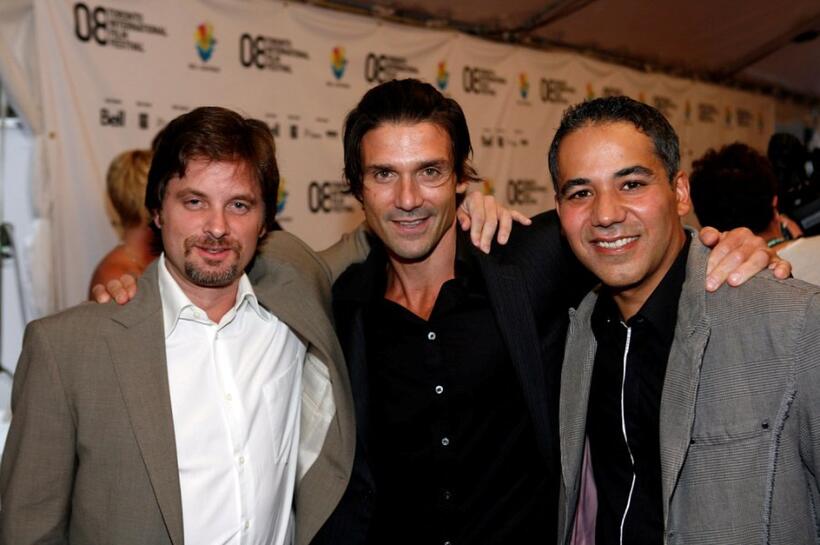 Shea Whigham, Frank Grillo and John Ortiz at the premiere of "Pride And Glory" during the 2008 Toronto International Film Festival.