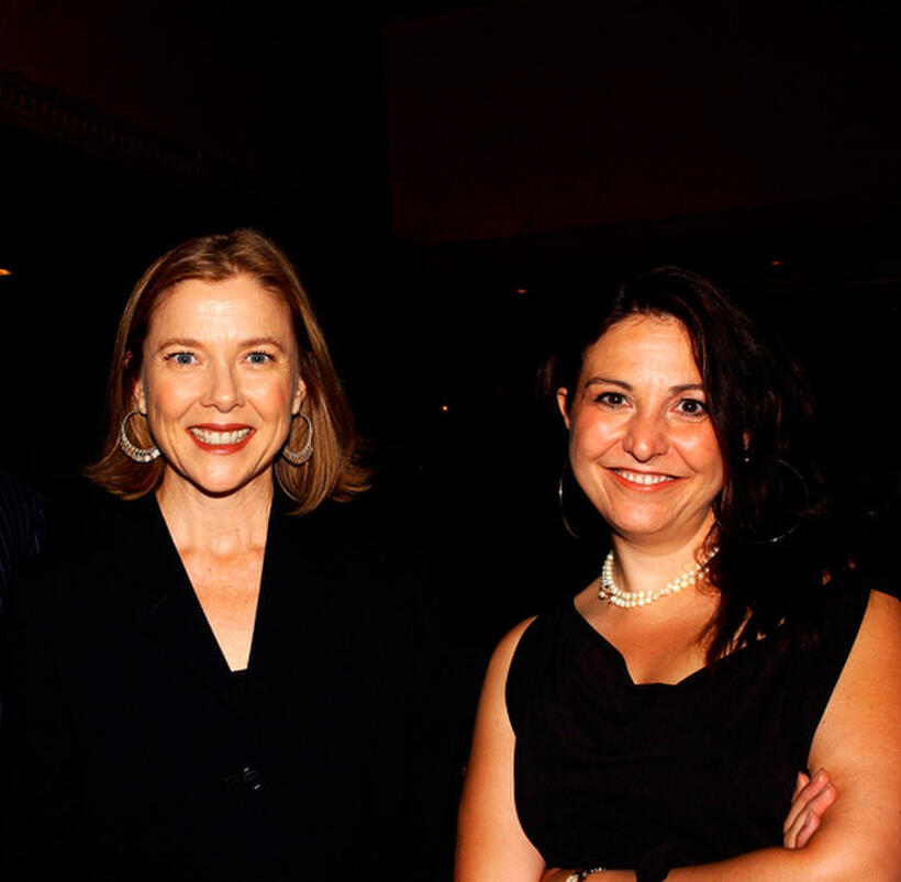Annette Bening and Janet Grillo at the Cure Autism Now's "Acts of Love" pre-show dinner in California.