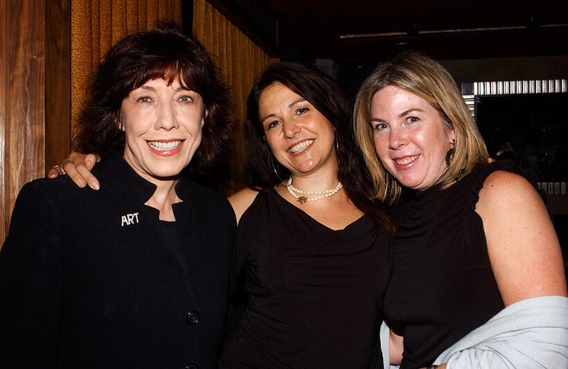 Lily Tomlin, Janet Grillo and Julie McGowan at the Cure Autism Now's "Acts of Love" pre-show dinner in California.