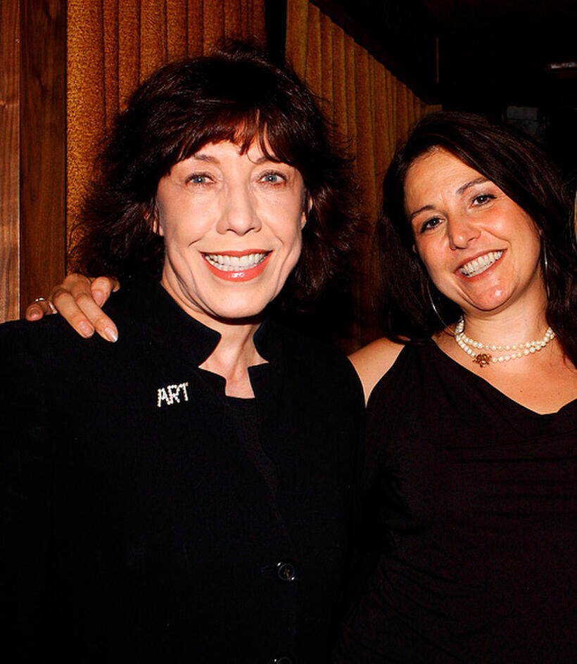 Lily Tomlin and Janet Grillo at the Cure Autism Now's "Acts of Love" pre-show dinner in California.