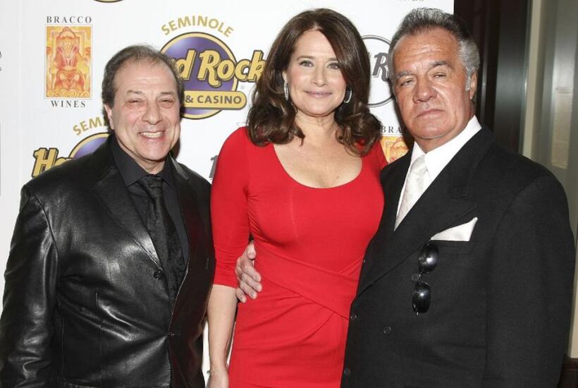 Dan Grimaldi, Lorraine Bracco and Tony Sirico at the launch of Bracco Wines.